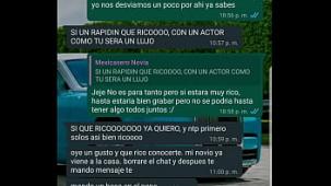 Conversacion de whatsapp con novia de mexicasero