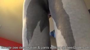 Shavelle love mojando sus pantalones omorashi meando