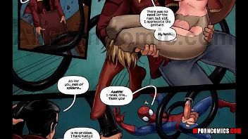 Spiderman comic porno