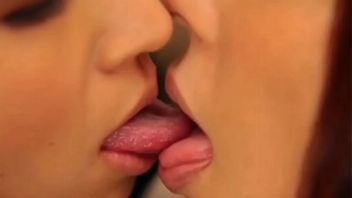 Lesbian french kiss
