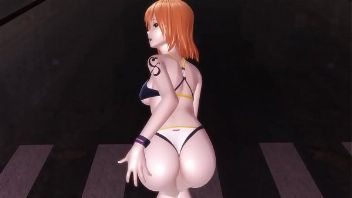 Anime bailando twerking